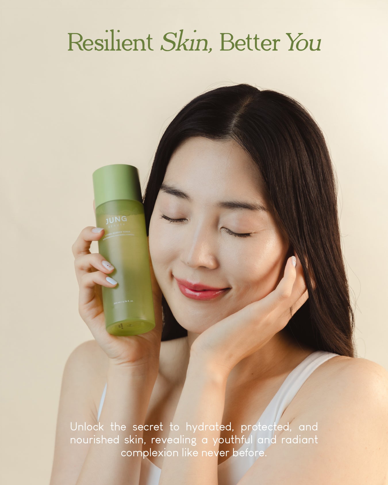Jung Beauty Hydra-Barrier Toner with Probiotics, Panthenol, and Ginseng