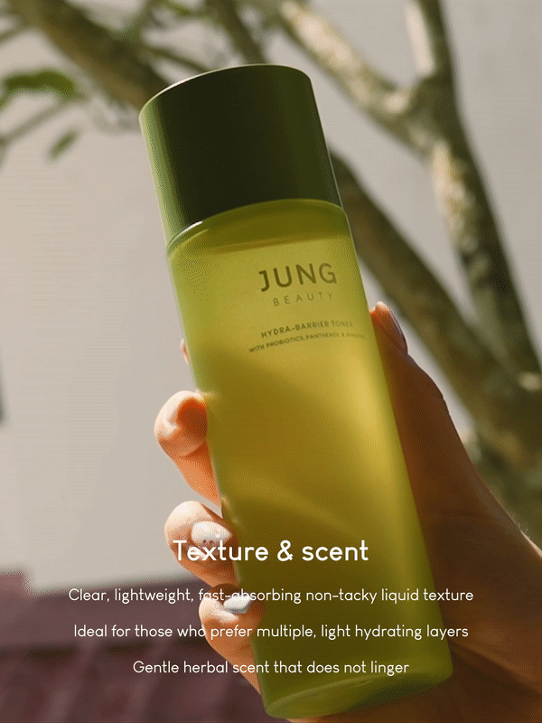 Jung Beauty Hydra-Barrier Toner with Probiotics, Panthenol, and Ginseng
