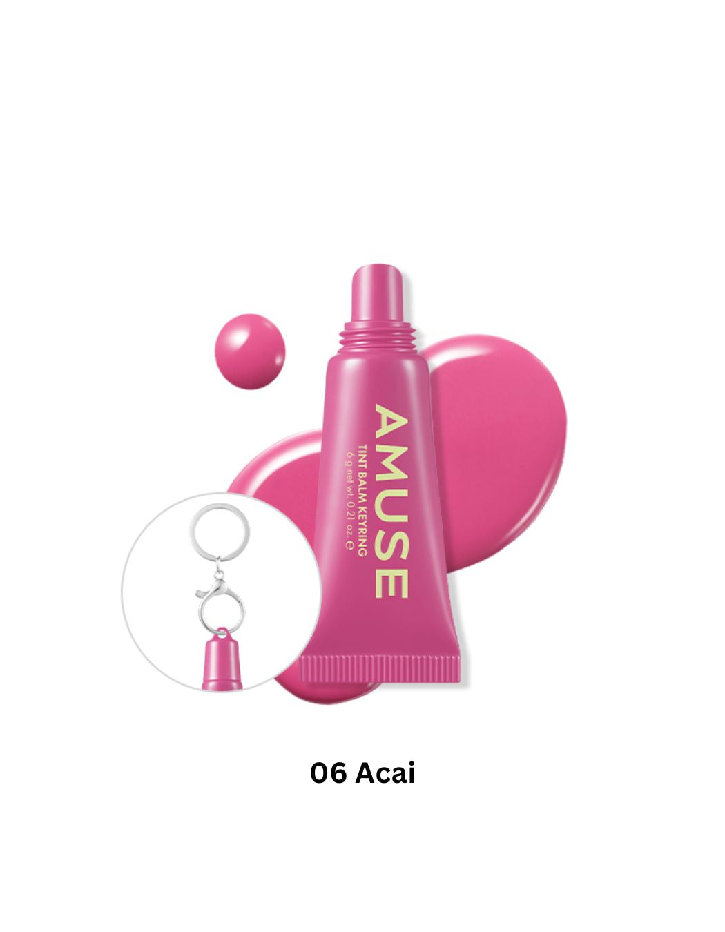 AMUSE Care/Tint Balm Keyring (5 Shades)