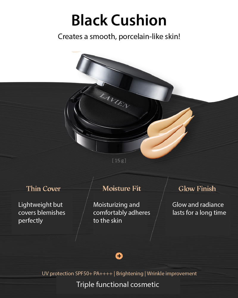 [PROMO] Lavien Natural Perfect Black Cushion SPF50+/PA+++