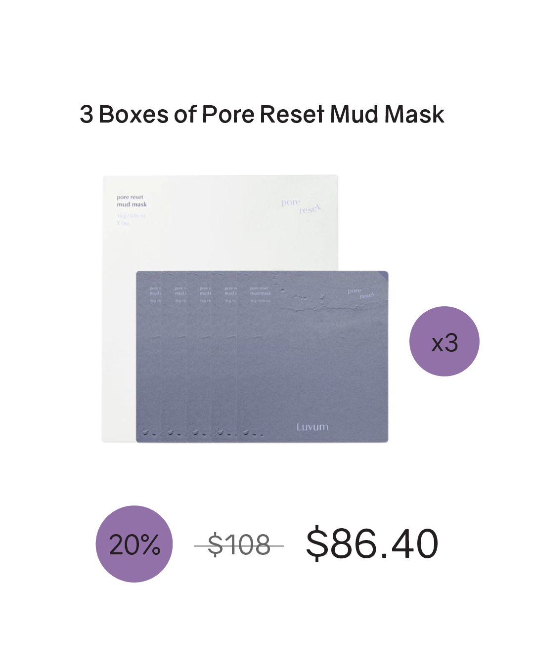 [Online Exclusive] Luvum Pore Reset Mud Mask