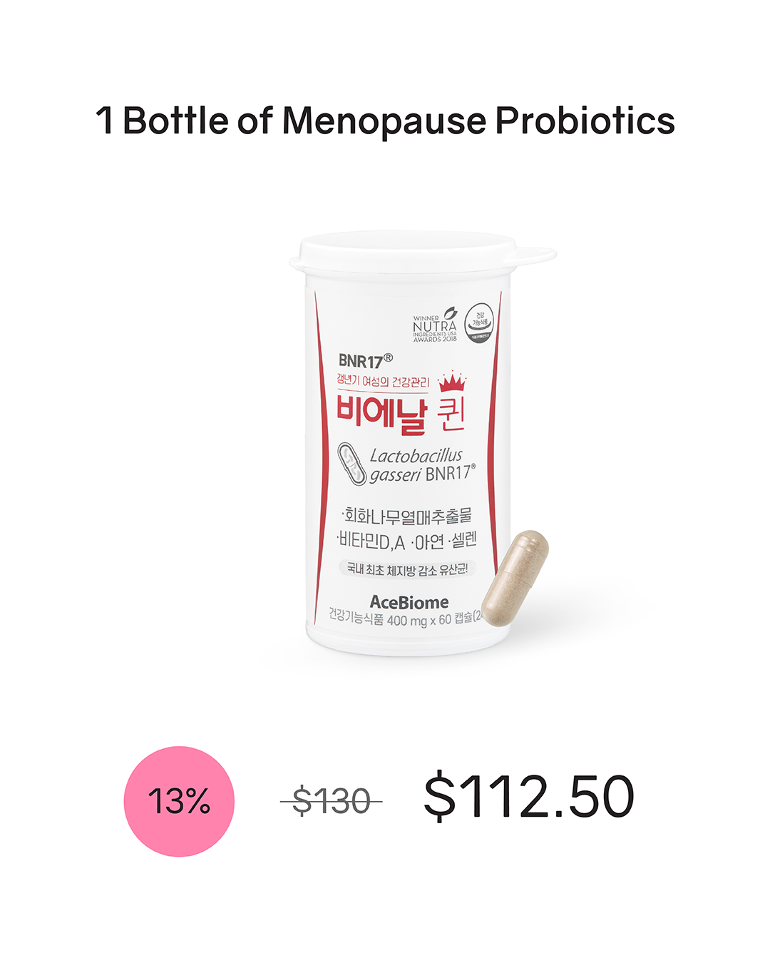 [PROMO] BNR Queen Probiotics for Menopausal Relief (Cold Chain)