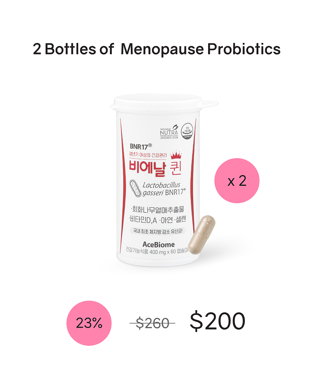 [PROMO] BNR Queen Probiotics for Menopausal Relief (Cold Chain)