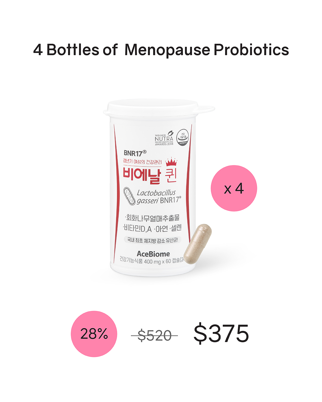 [PROMO] BNR Queen Probiotics for Menopausal Relief (Cold Chain)