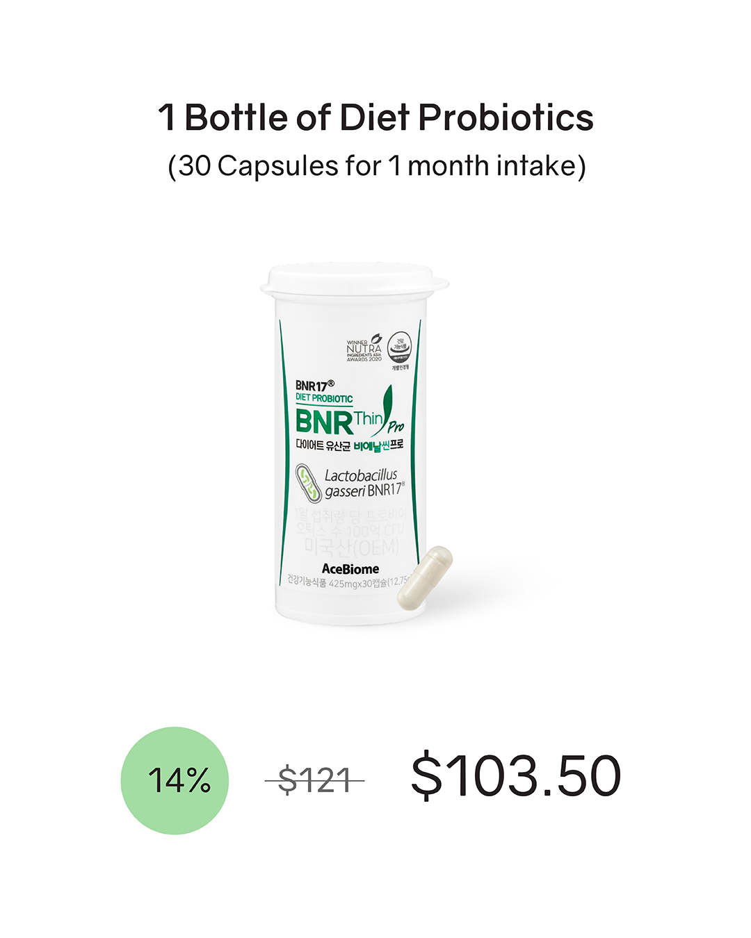 [PROMO] BNR17 Diet Probiotics BNRThin Pro (Cold Chain)