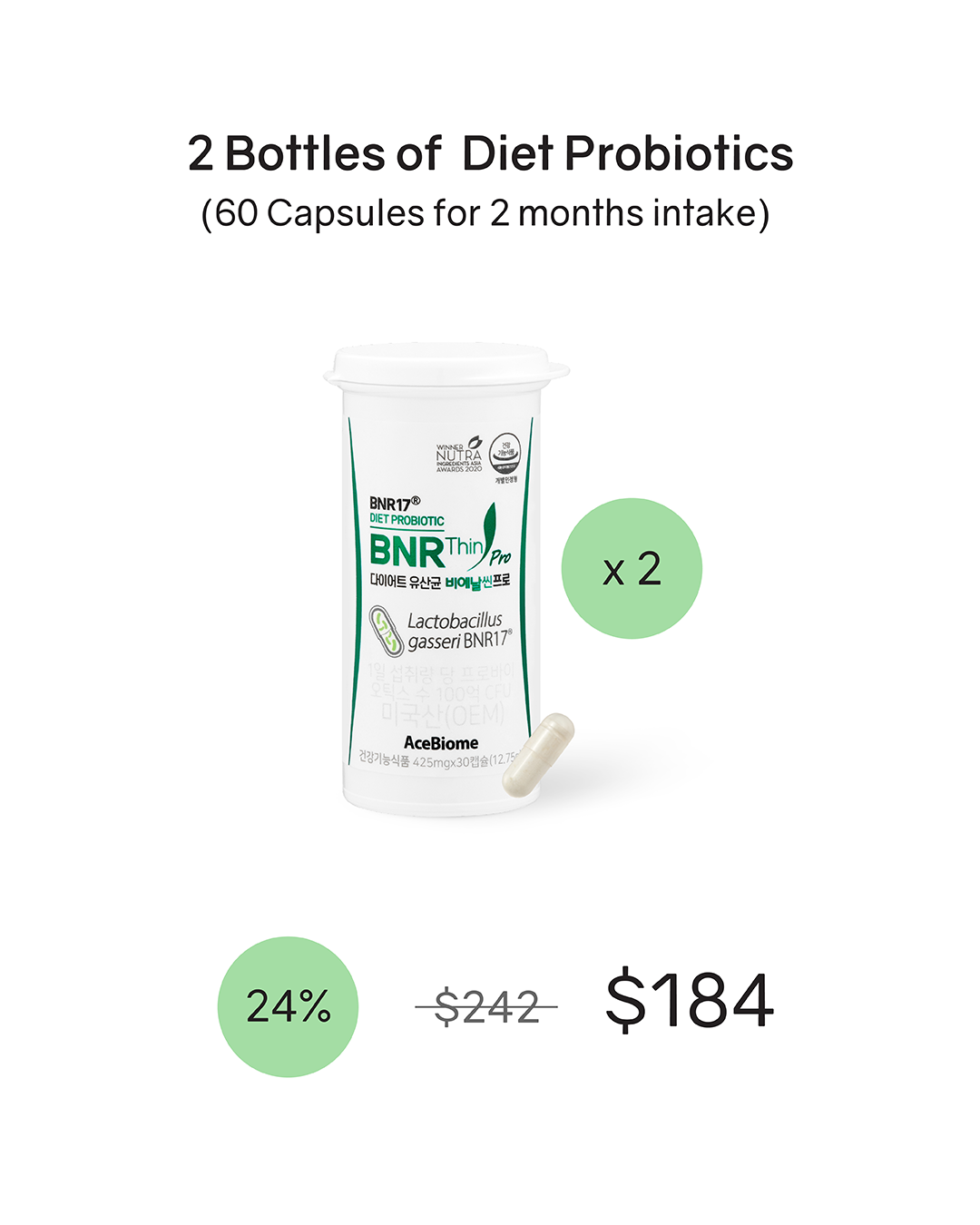 [PROMO] BNR17 Diet Probiotics BNRThin Pro (Cold Chain)