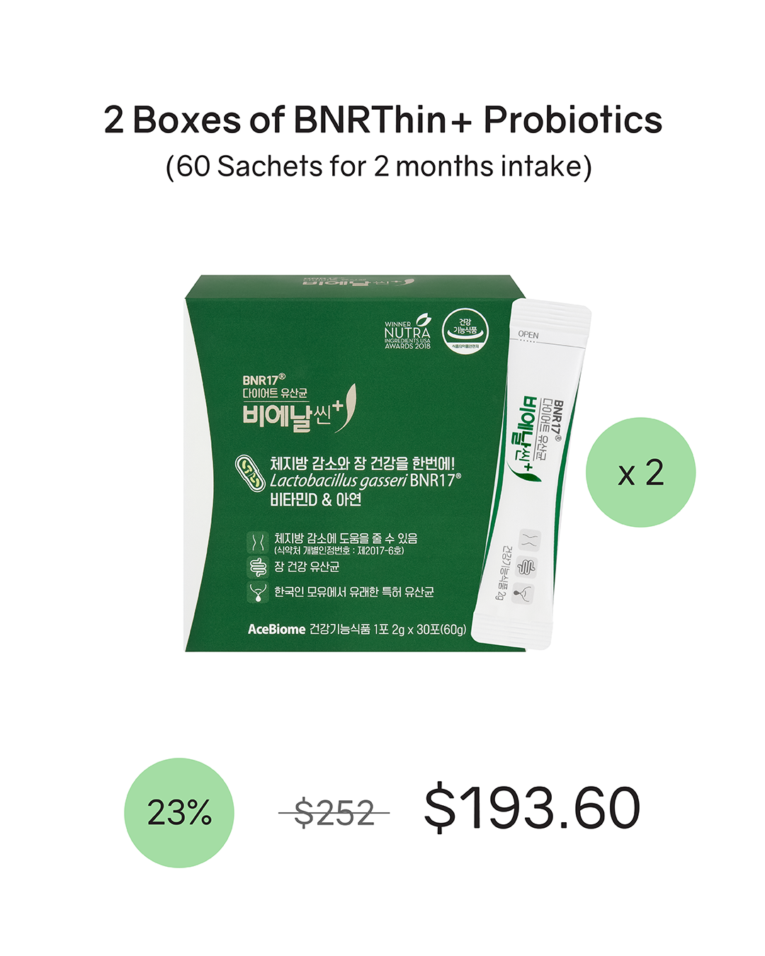 [PROMO] BNRThin+ Diet Probiotics (Cold Chain)