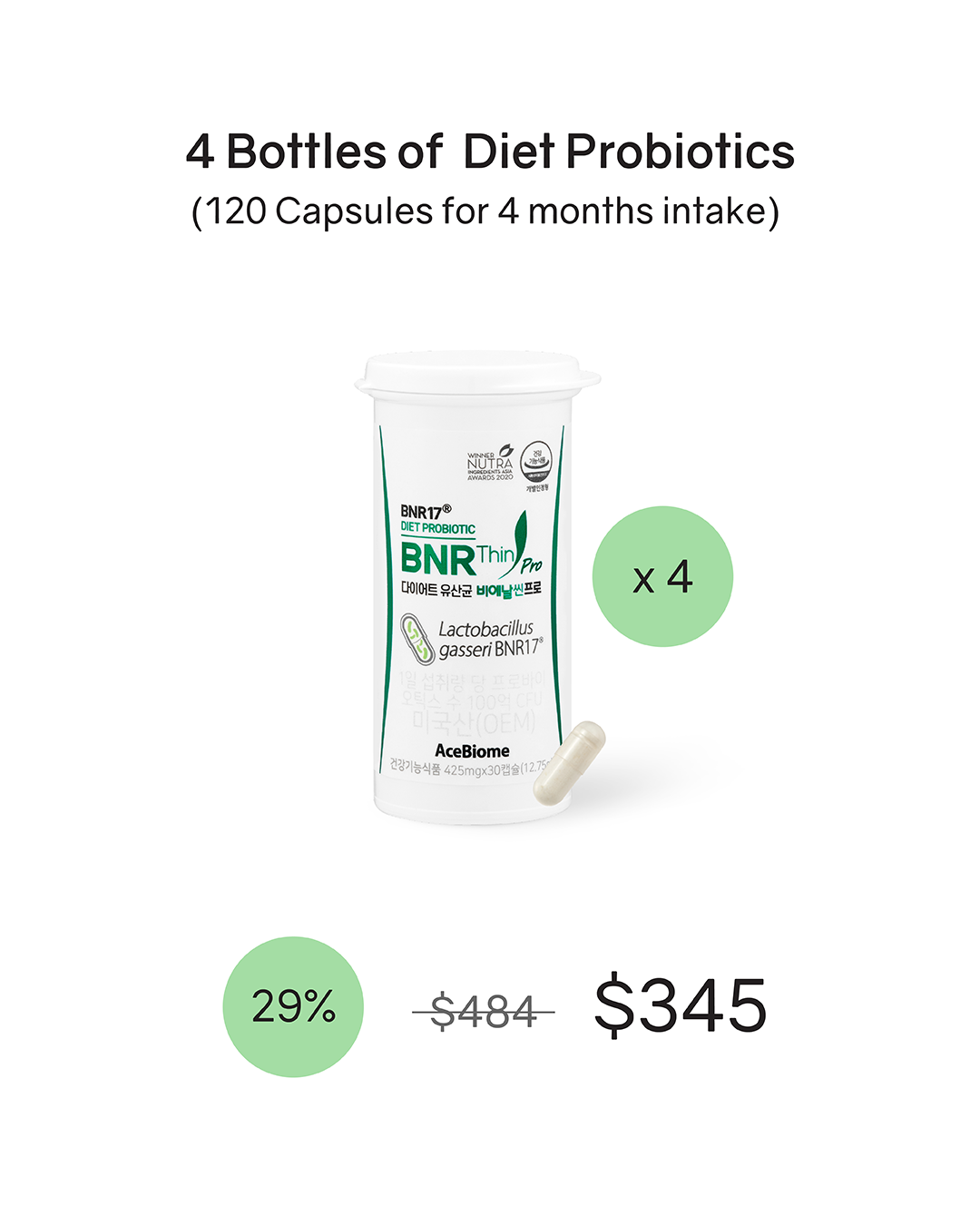 [PROMO] BNR17 Diet Probiotics BNRThin Pro (Cold Chain)
