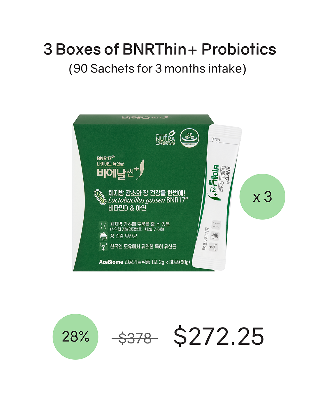 [PROMO] BNRThin+ Diet Probiotics (Cold Chain)