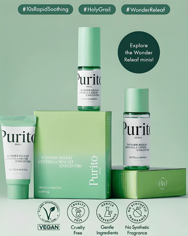 Purito Wonder Releaf Centella Mini Kit Unscented