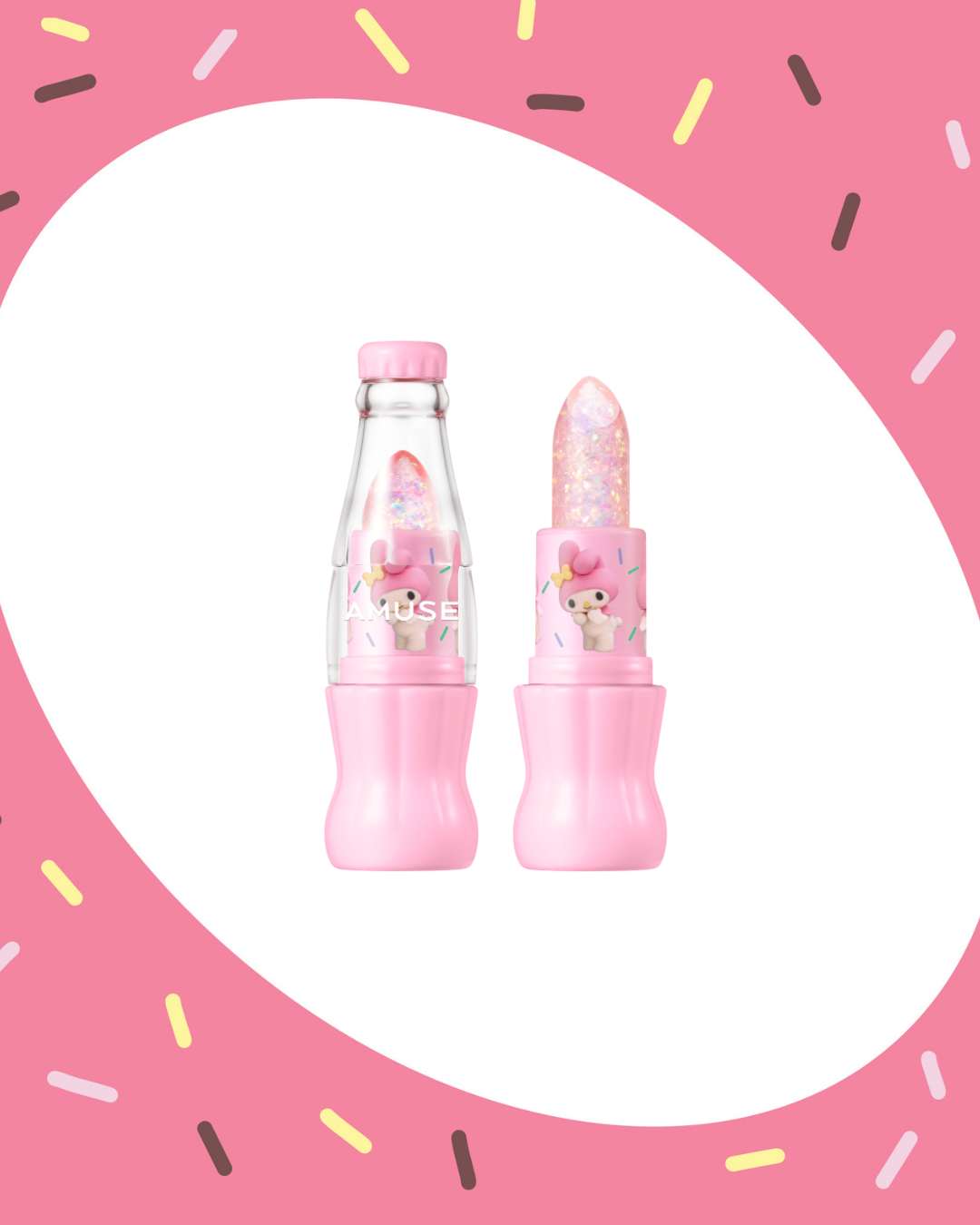 [PROMO] AMUSE My Melody & Kuromi Edition Sparkle Soda Lip Balm