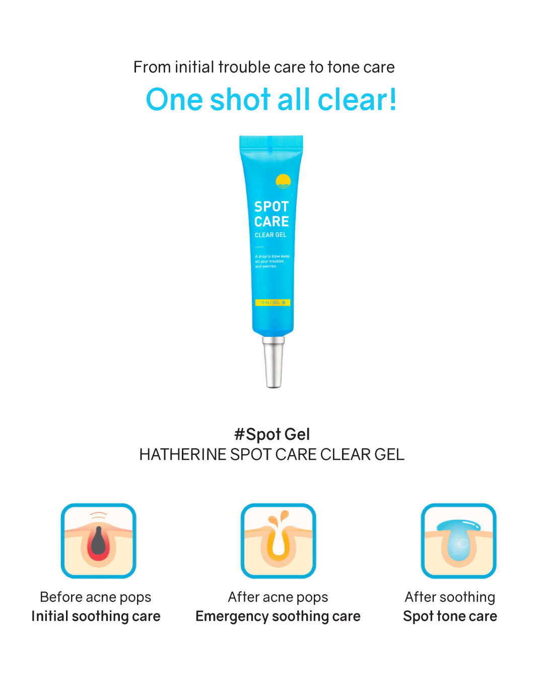 Hatherine Spot Care Clear Gel