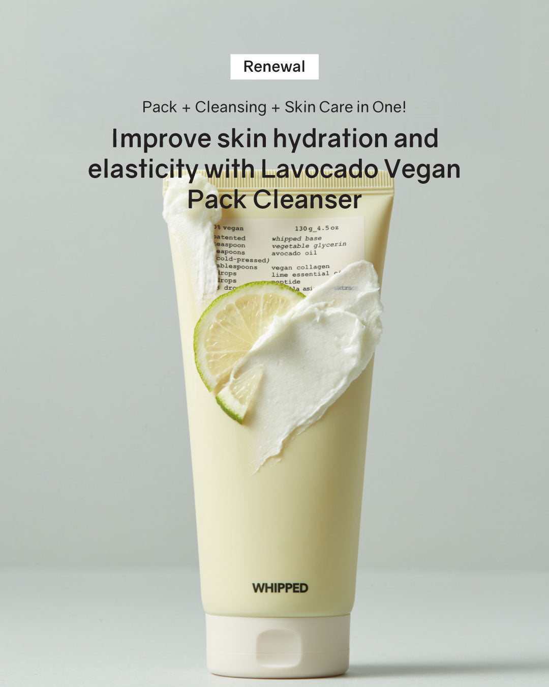 WHIPPED Vegan Pack Cleanser (130g)