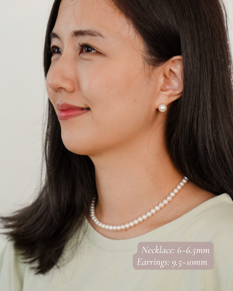 Dear Jung Freshwater Pearl Earring & Necklace