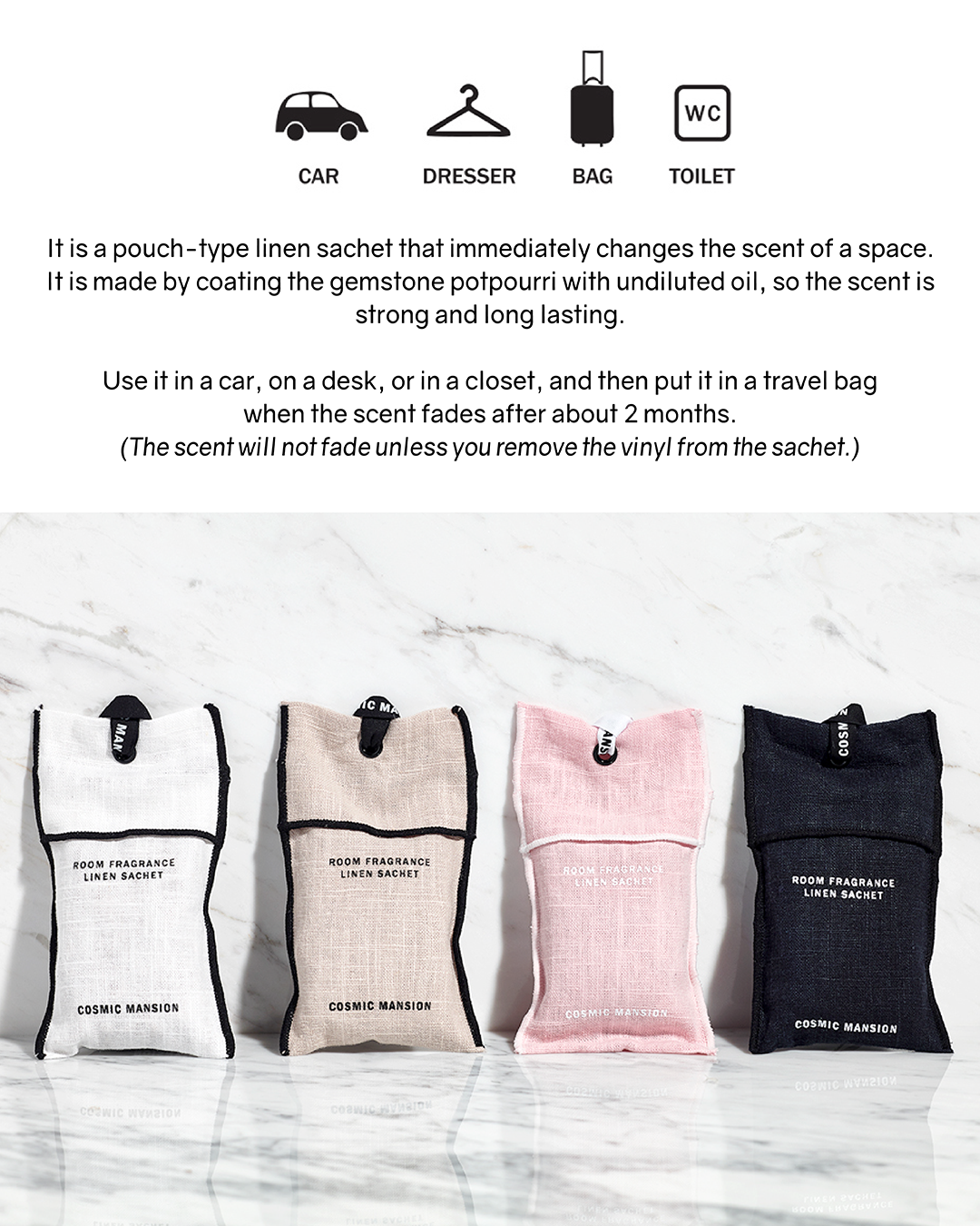 Cosmic Mansion Fragrance Linen Sachet (5 types)